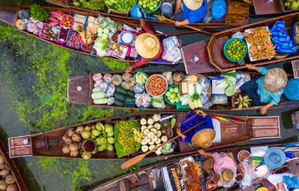 Bangkok's colorful floating markets